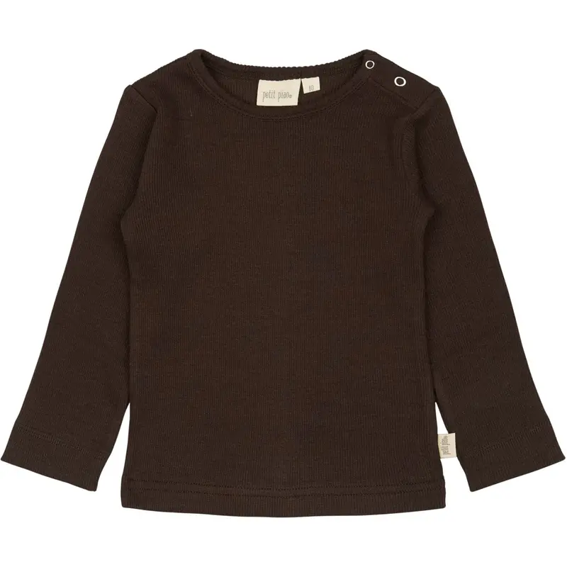 Petit Piao Coffee Bean T-Shirt L/S Modal 1