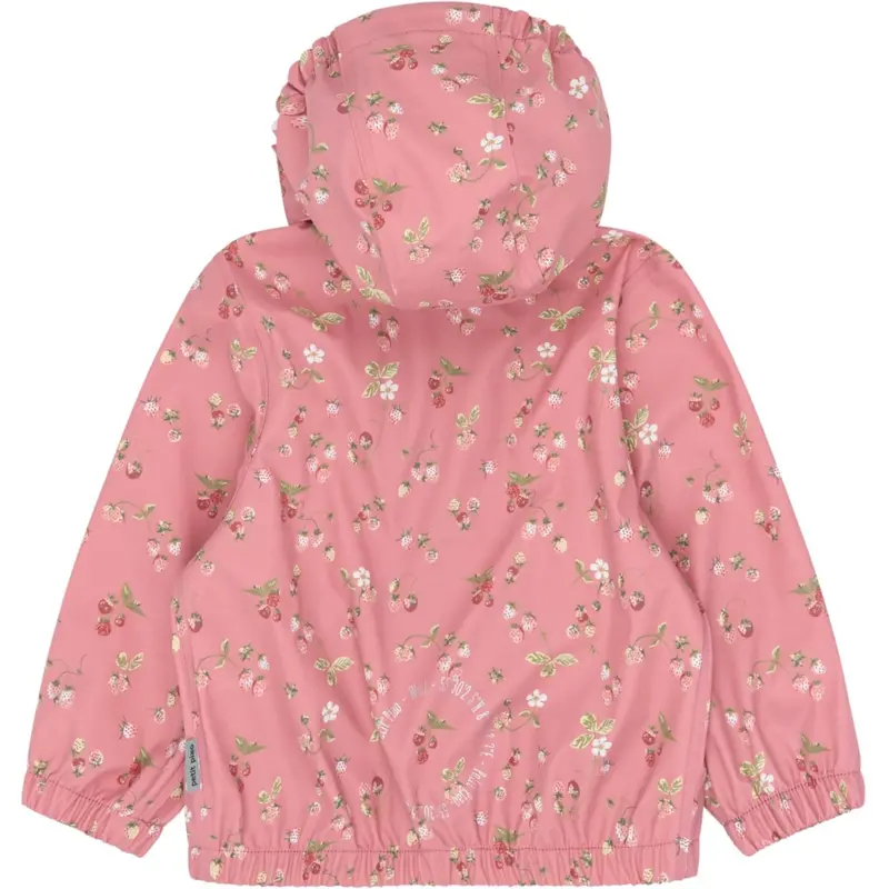 Petit Piao Dusty Rose Strawberry Aop Ppdai Regntøj Sæt W. Susp. 3
