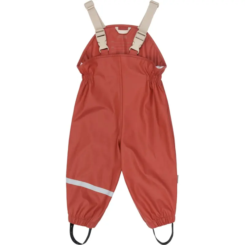 Petit Piao Dusty Rose Strawberry Aop Ppdai Regntøj Sæt W. Susp. 5