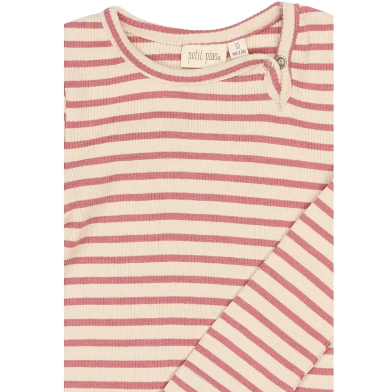 Petit Piao Dusty Rose Striped Ppsky L_S Body 3