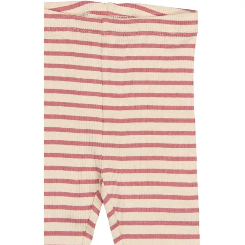 Petit Piao Dusty Rose Striped Ppsky Leggings 2