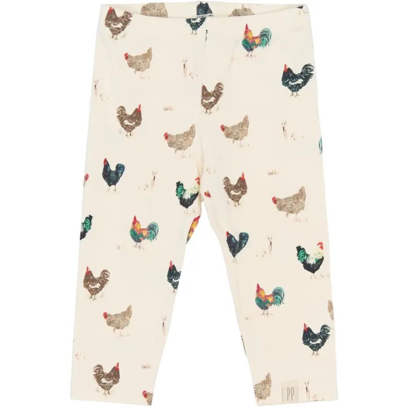 Petit Piao Eggnog Rooster Aop Ppstar Leggings 1