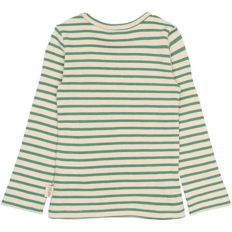 Petit Piao Frosty Spruce Striped Ppsky L_S Tee 5
