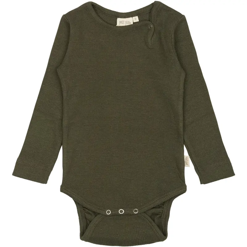 Petit Piao Green Leaf Body L/S Modal 1