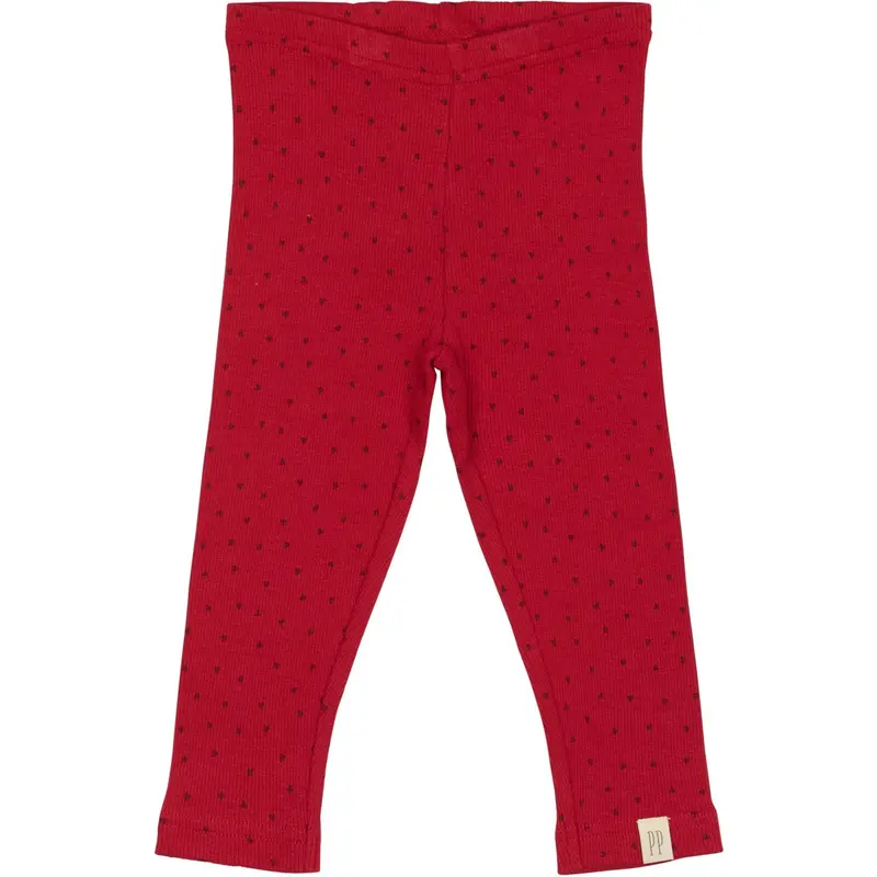 Petit Piao Jet Red/Biking Red Legging Modal Heart 1