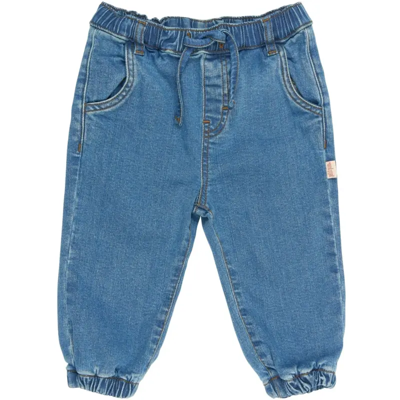 Petit Piao Light Blue Denim Ppelm Denim Bukser 1
