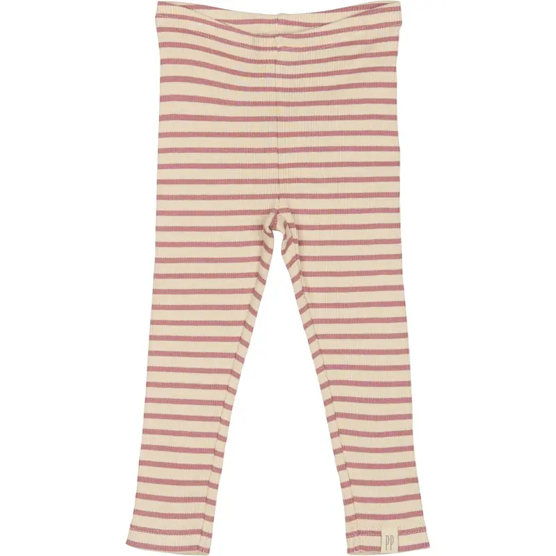 Petit Piao Nostalgic Rose/Off White Legging Modal Striped 1