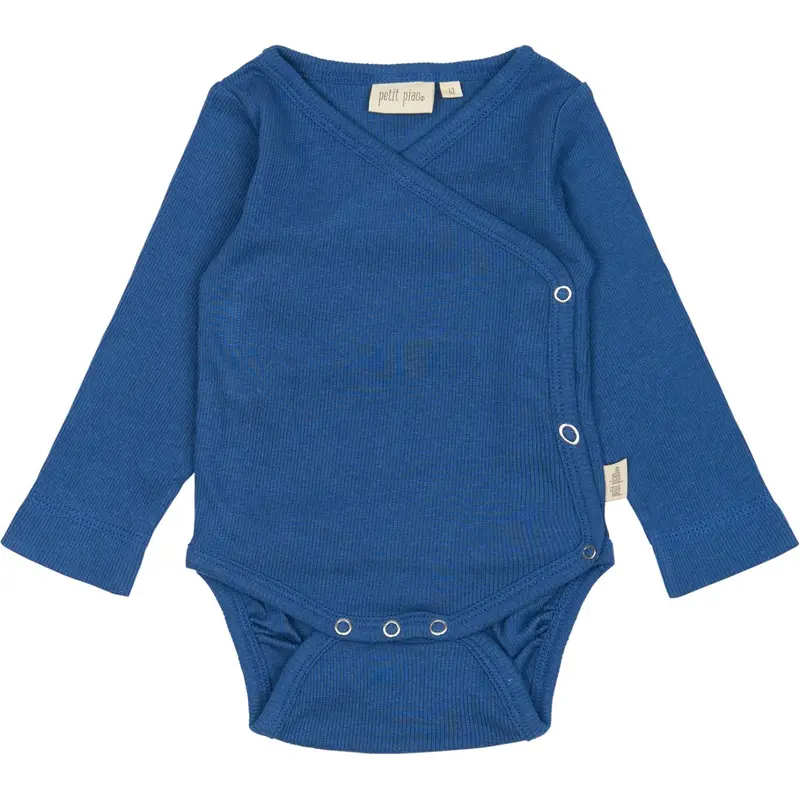 Petit Piao True Blue Ppdi Body L/S Fold Over Noos 1