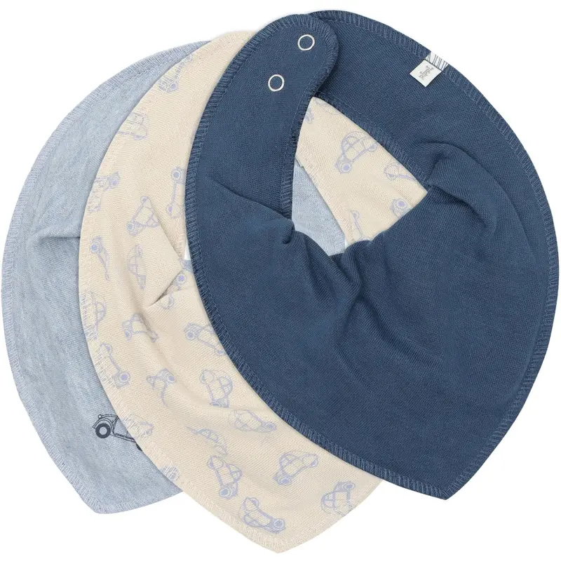 Pippi Dark Denim Bandana Stof Savlesmæk Boy - Aop (3-Pack) 1