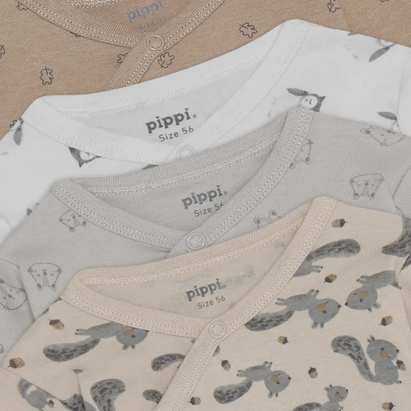 Pippi Rainy Day Body Slå-Om Ao-Printed (4-Pack) 2