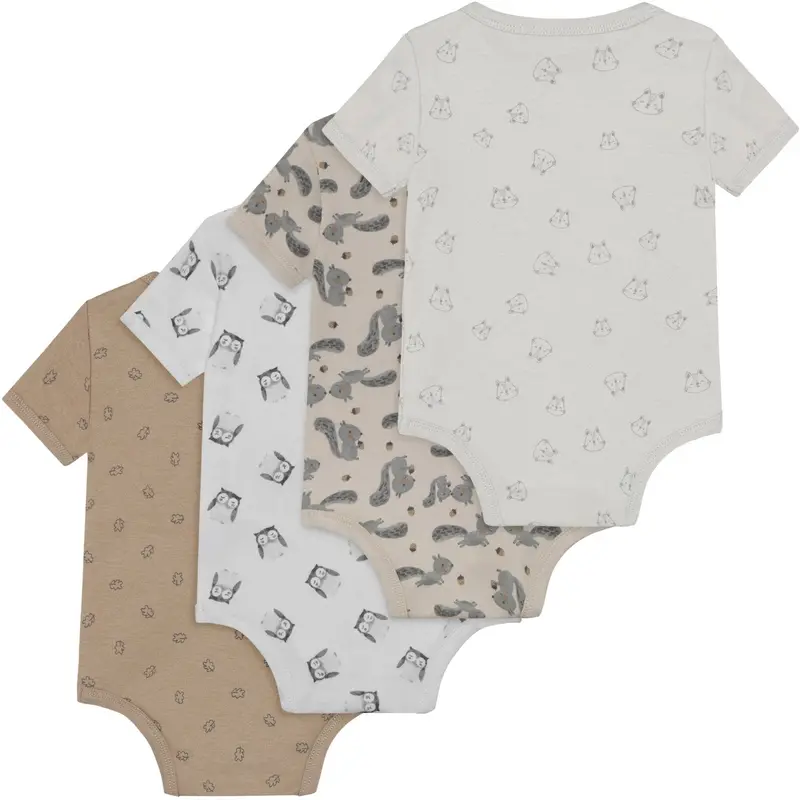 Pippi Rainy Day Body Ss Ao-Printed (4-Pack) 7