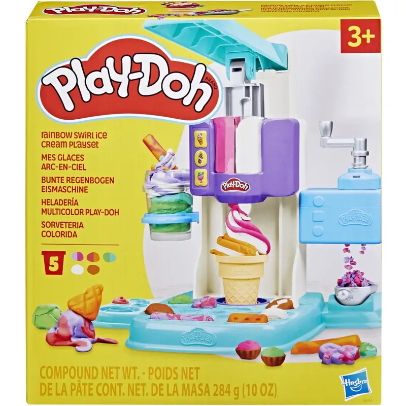 Play-Doh Regnbue Swirl Is Legesæt 1