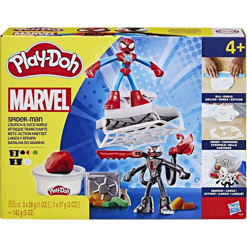Play-Doh Spiderman Opsendelse & Skær Slag 1