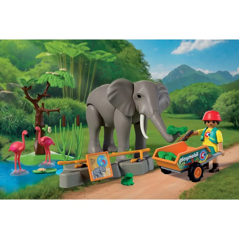 Playmobil® Elephant With Zookeeper 2