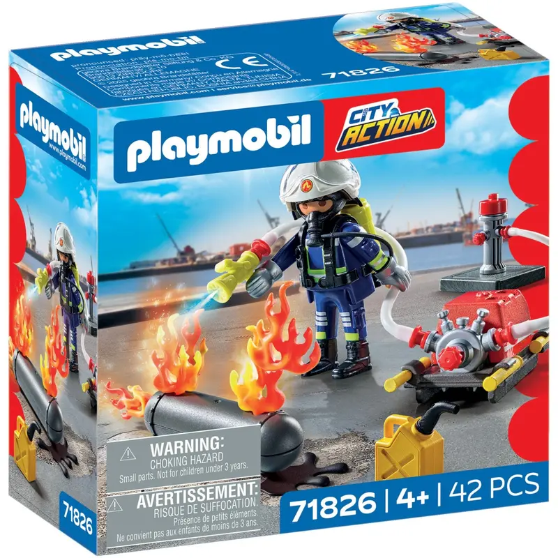 Playmobil® Firefighter With Water Pump 1