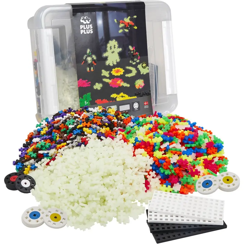 Plus-Plus Build Og Glow Opbevaring Box / 2000 Pcs 1