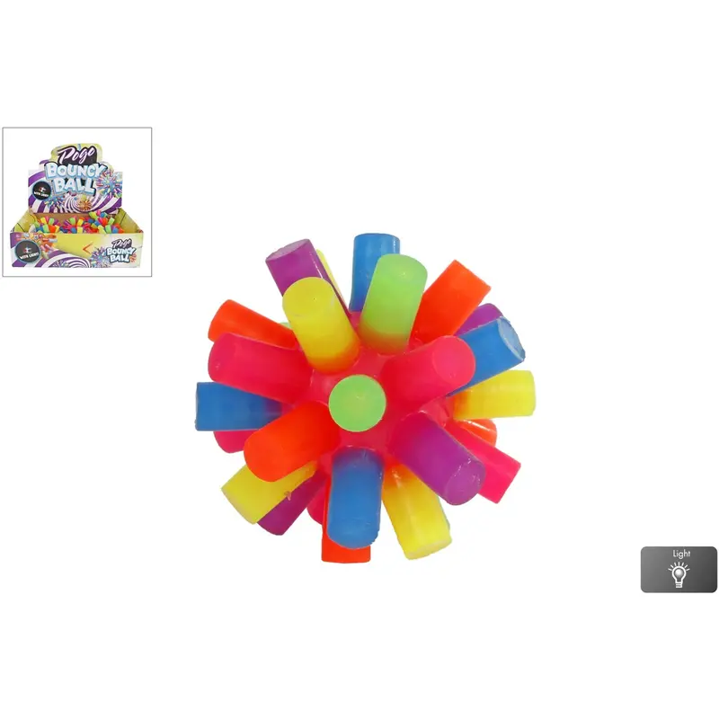Pocket Money Pogo Hoppebold Med Lys 8 Cm Cdu 1