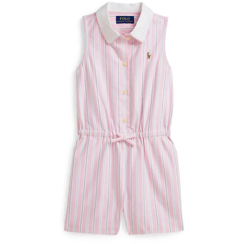 Polo Ralph Lauren 169 Pink Blue Multi Romper 1