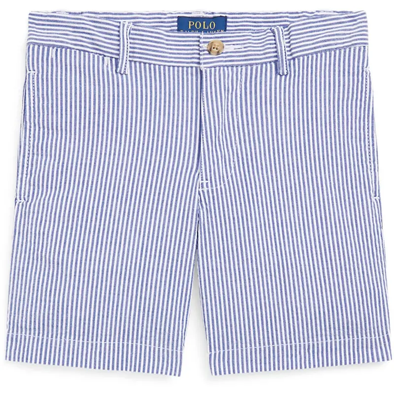 Polo Ralph Lauren Blue Seersucker Preppy Shorts 1