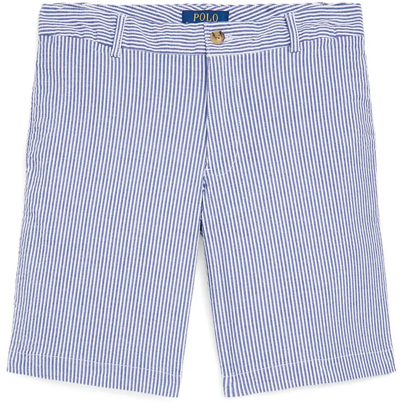 Polo Ralph Lauren Blue Seersucker Preppy Shorts 1