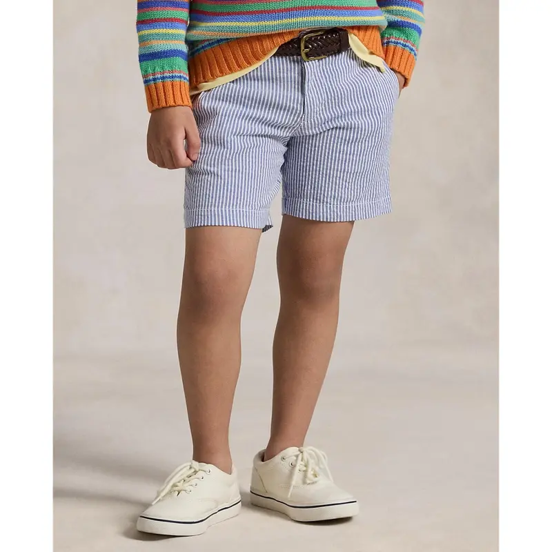 Polo Ralph Lauren Blue Seersucker Preppy Shorts 3