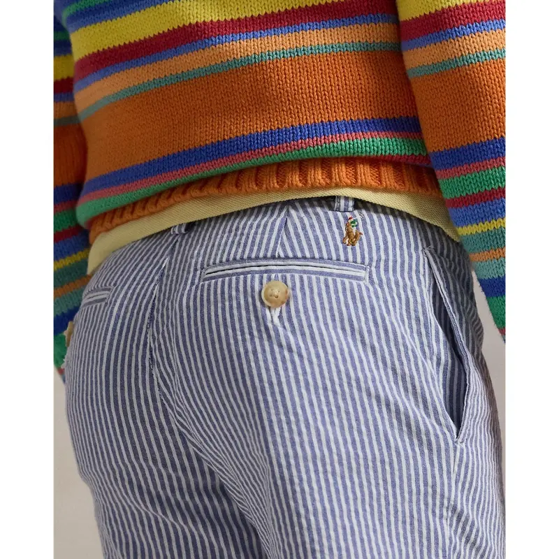 Polo Ralph Lauren Blue Seersucker Preppy Shorts 4