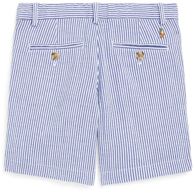 Polo Ralph Lauren Blue Seersucker Preppy Shorts 6