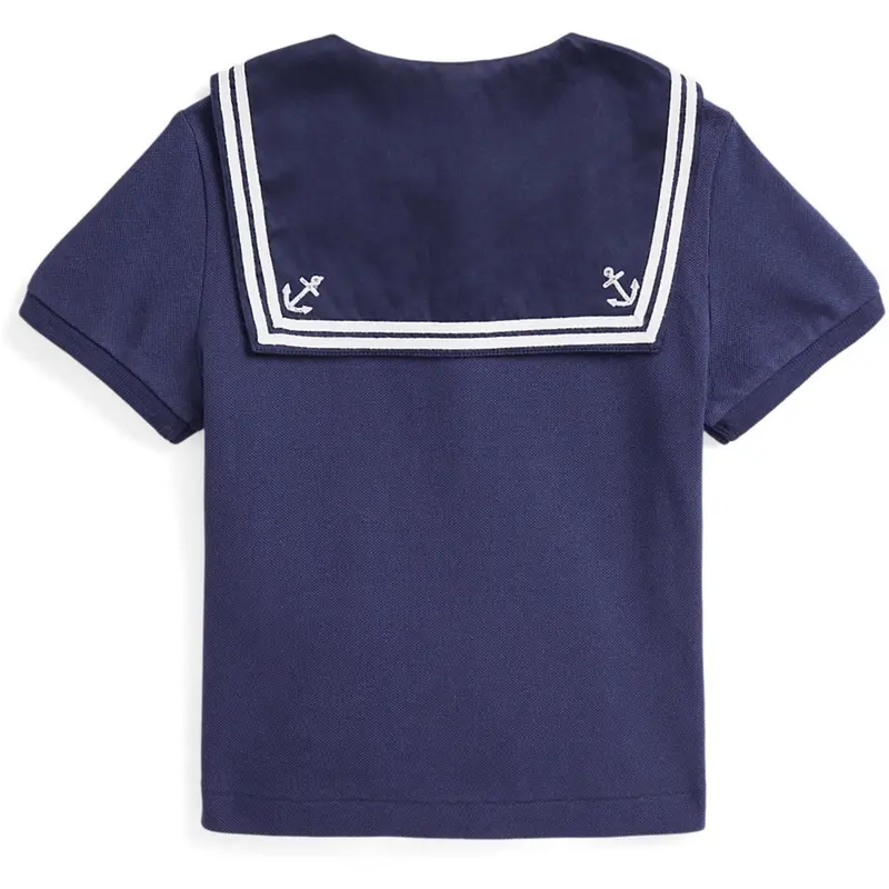 Polo Ralph Lauren Boathouse Navy W/ White Girl Polo T-Shirt 2