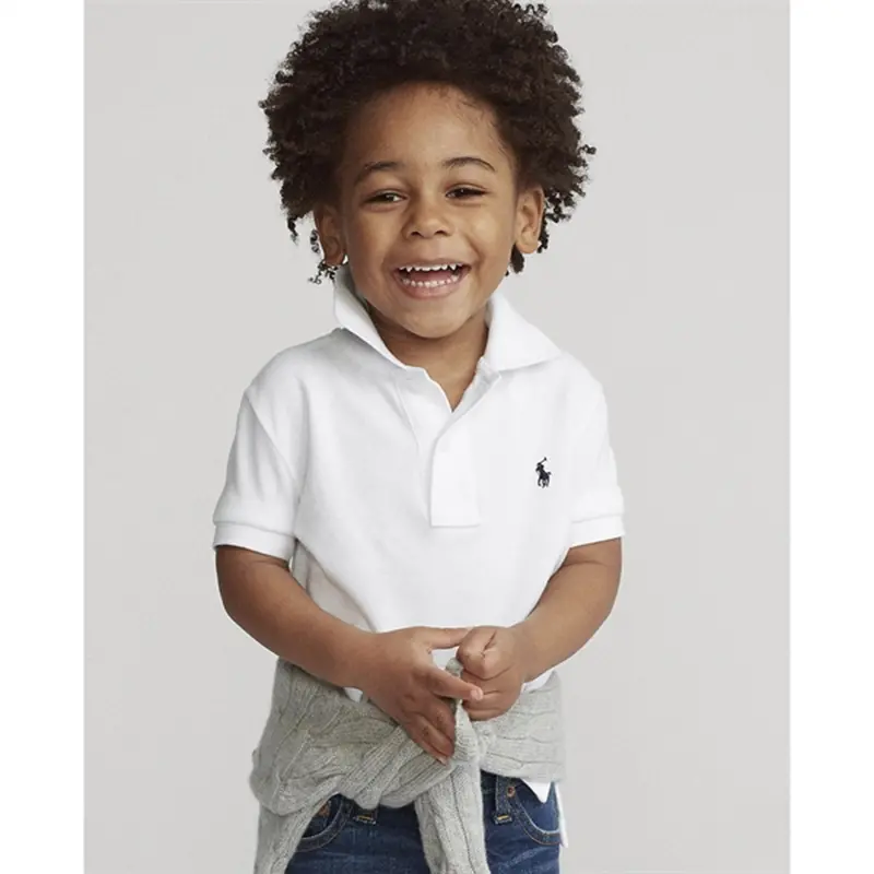 Polo Ralph Lauren Boy Short Sleeved Classic Polo White 2