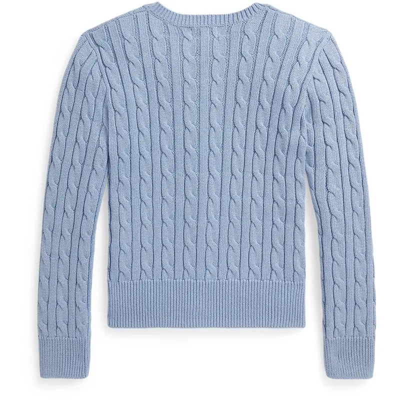 Polo Ralph Lauren Chambray Blue W/ Metallic Cardigan 4