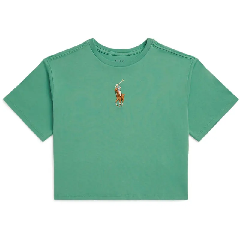 Polo Ralph Lauren Fairway Green Cropped T-Shirt 1