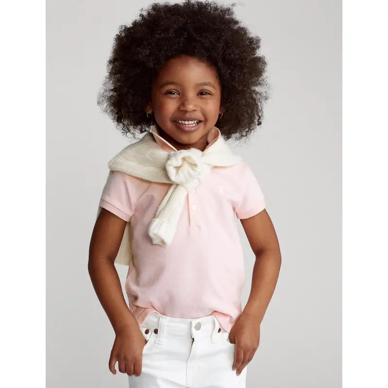 Polo Ralph Lauren Hint Of Pink Girl Polo T-Shirt 4