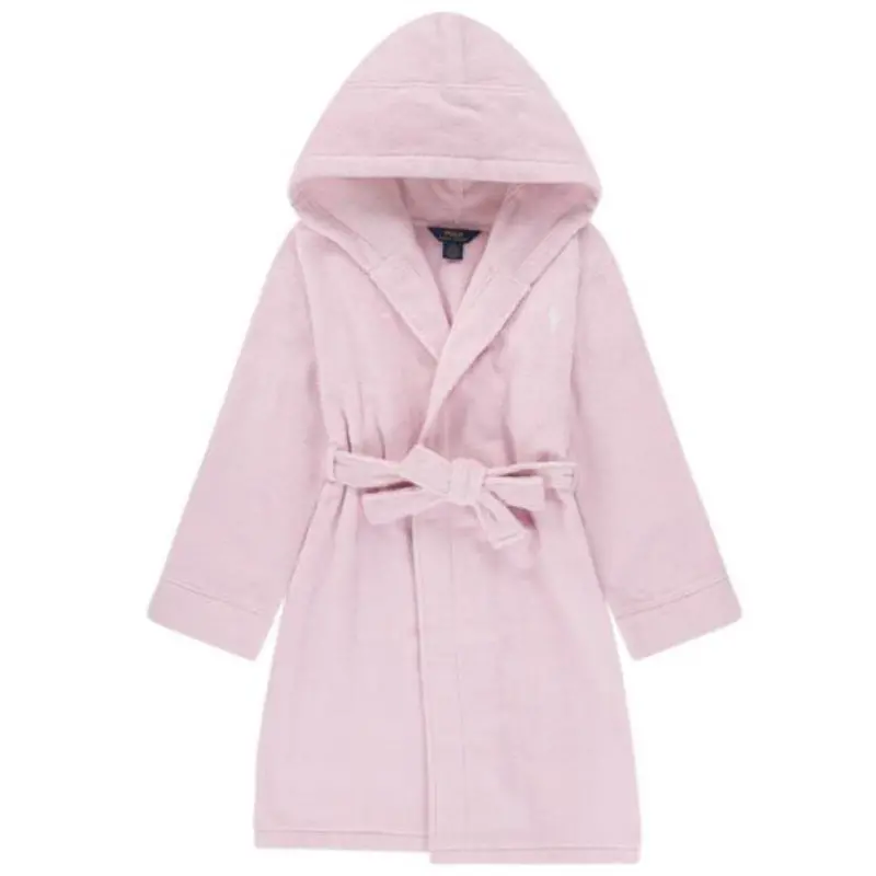 Polo Ralph Lauren Hint Of Pink Hooded Plys Terry Bathrob 1