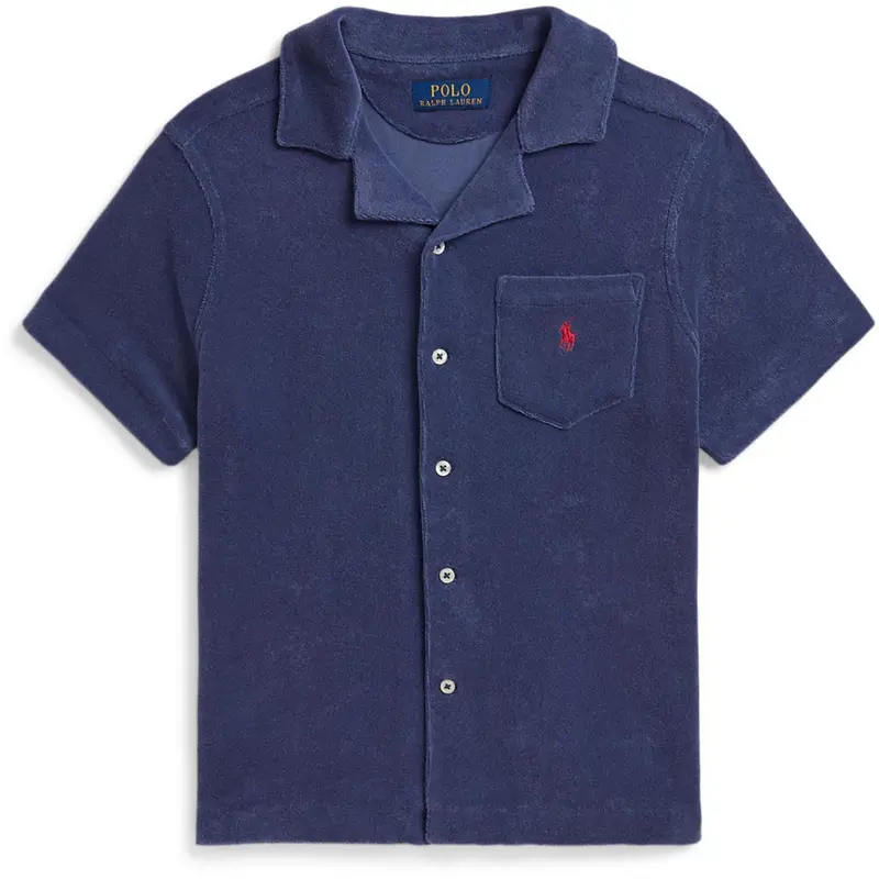 Polo Ralph Lauren Light Navy Knap Front Skjorte 1