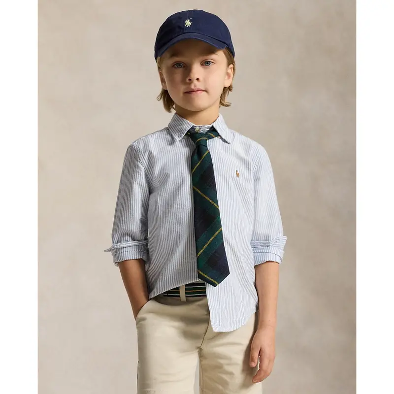 Polo Ralph Lauren Lt Blue Stripe Sport Skjorte 2