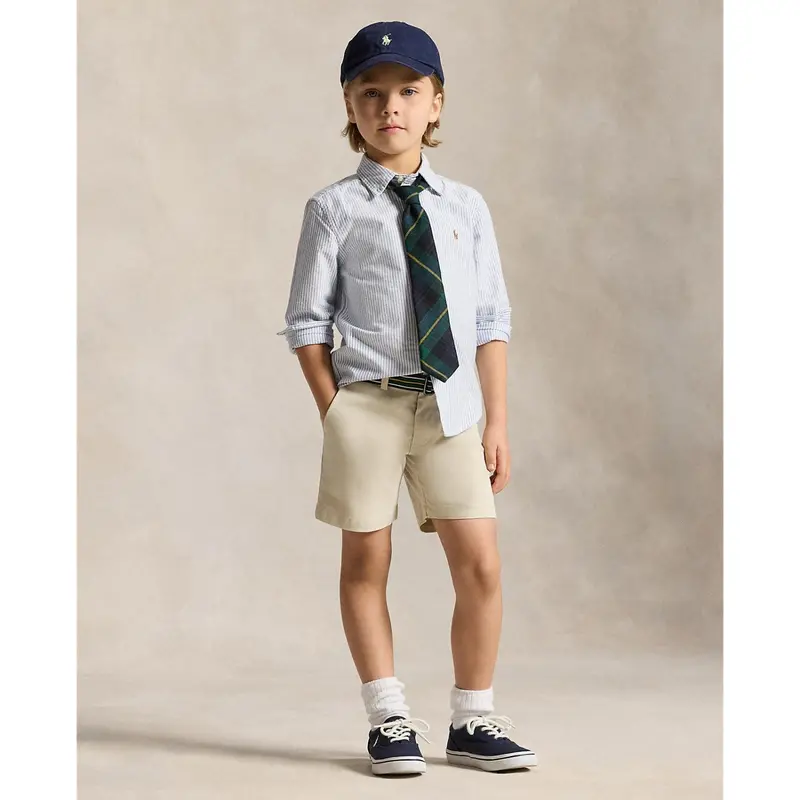 Polo Ralph Lauren Lt Blue Stripe Sport Skjorte 4