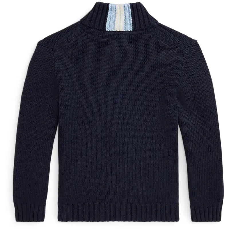 Polo Ralph Lauren Rl Navy Boy Full Zip Sweater 2