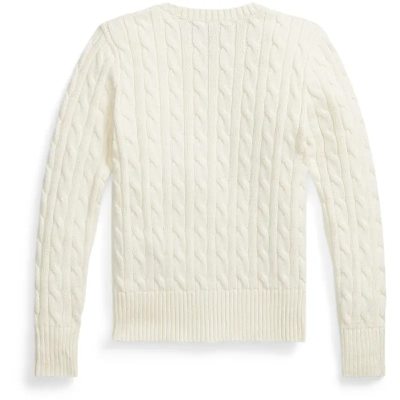Polo Ralph Lauren Warm White W/Hint Of Pink Girl Pullover 2