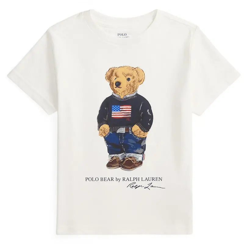 Polo Ralph Lauren White Core Bear Boy T-Shirt 1