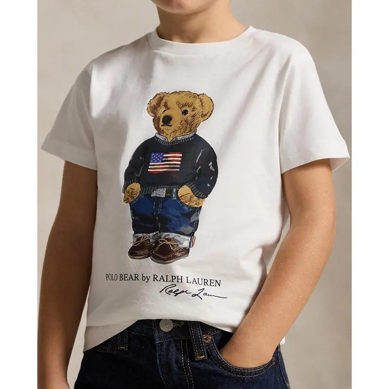 Polo Ralph Lauren White Core Bear Boy T-Shirt 3