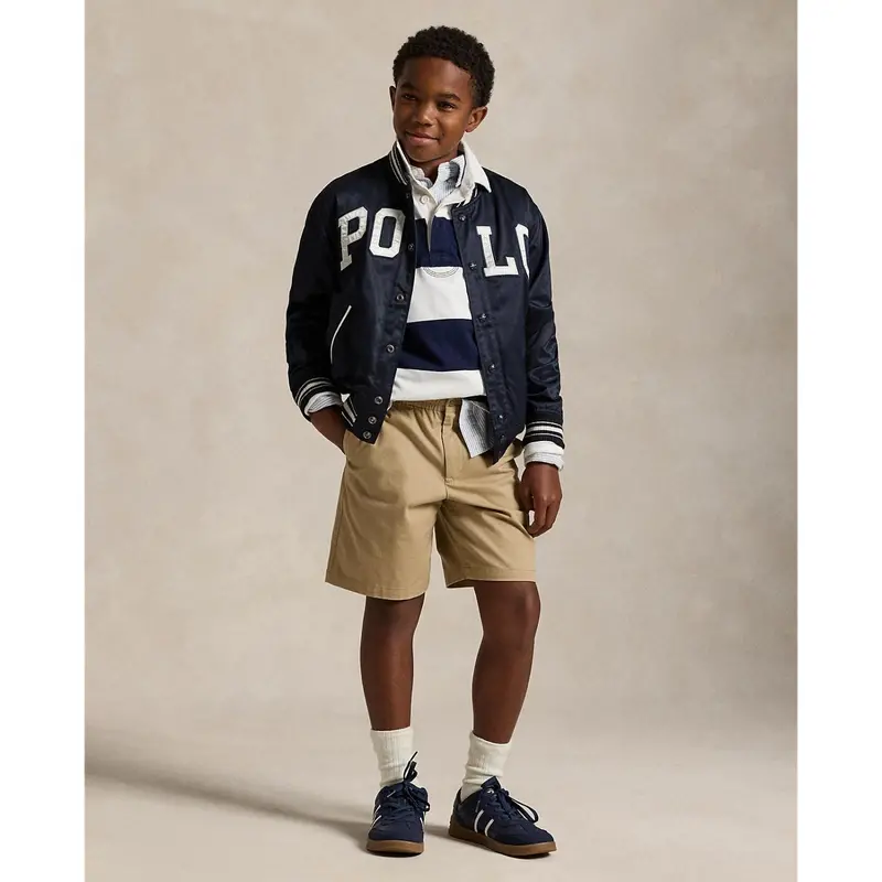 Polo Ralph Lauren White/Cruise Navy Boy Rugby L/S T-Shirt 4