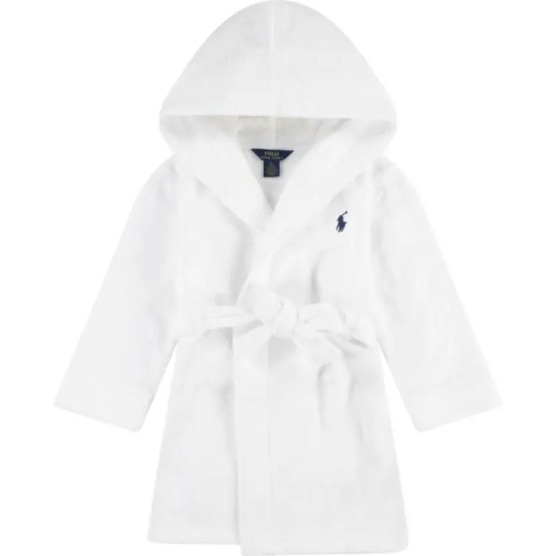 Polo Ralph Lauren White Hooded Plys Terry Bathrob 1