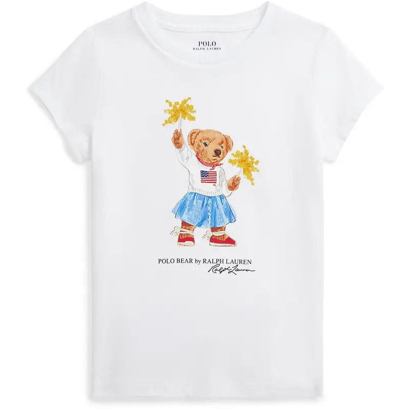 Polo Ralph Lauren White Sparkle Bjørn T-Shirt 1