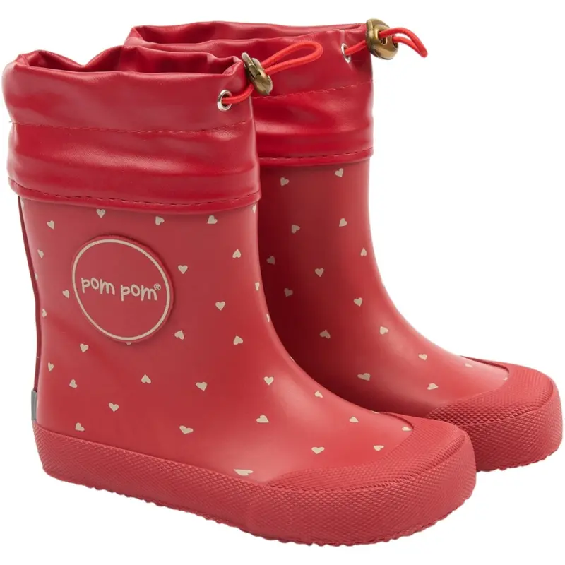 Pom Pom Samba Heart Aop Bell Barefoot Gummistøvler 1