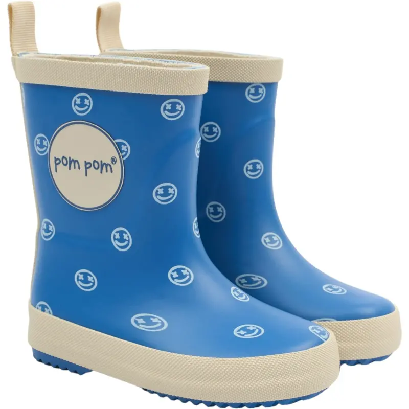 Pom Pom Snorkel Blue Aop Bliss Gummistøvler Aop 1