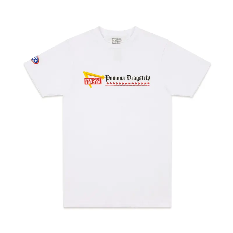 Pomona Dragstrip Tee White 1