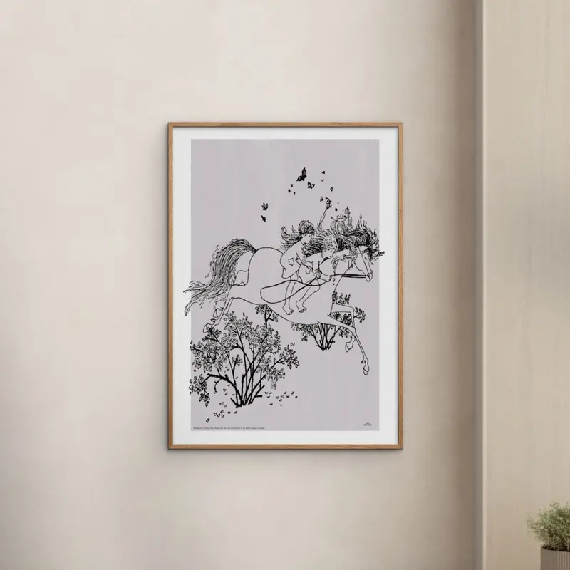 Poster & Frame Astrid Lindgren - Jumping - Mio My Son 2