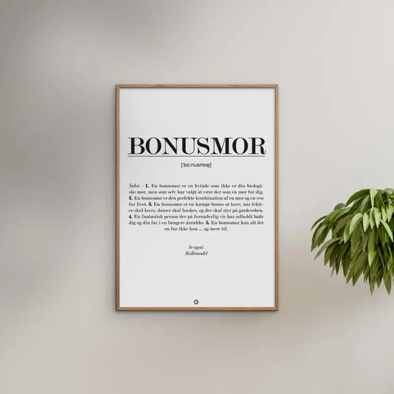 Poster & Frame Citatplakat - Bonusmor Definition 2