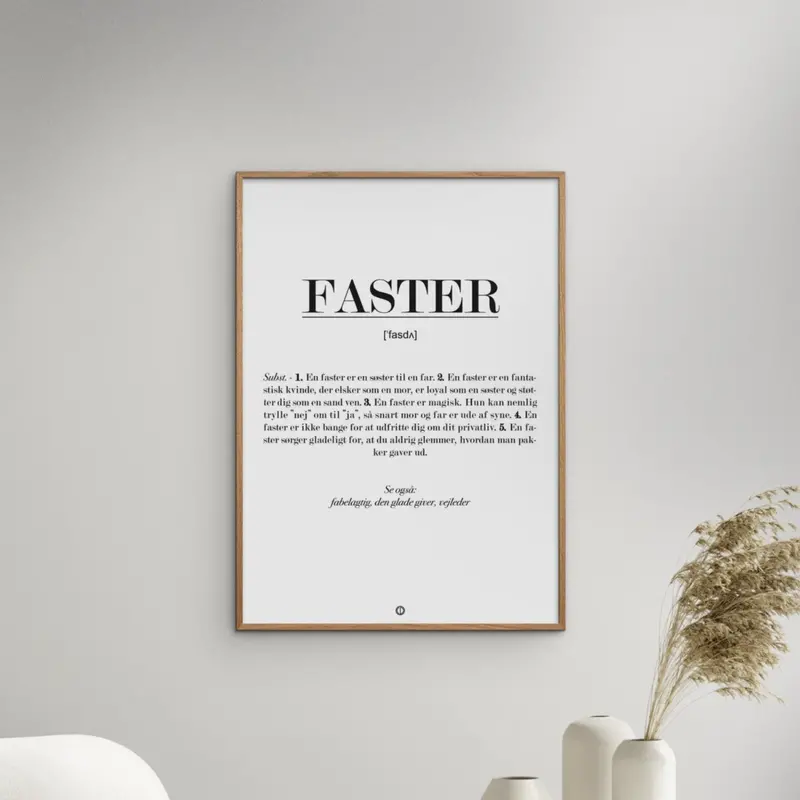Poster & Frame Citatplakat - Faster Definition 2