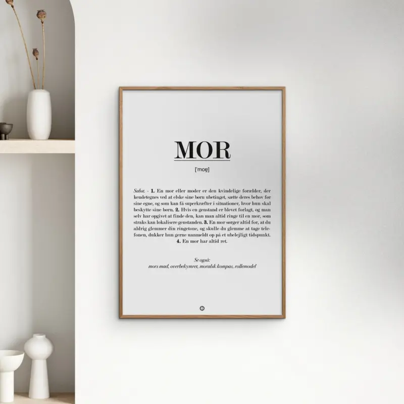 Poster & Frame Citatplakat - Mor Definition 2
